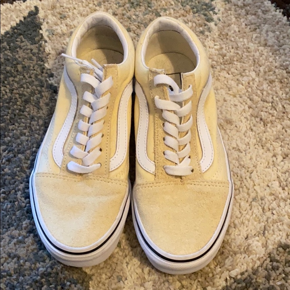 Light yellow old school vans